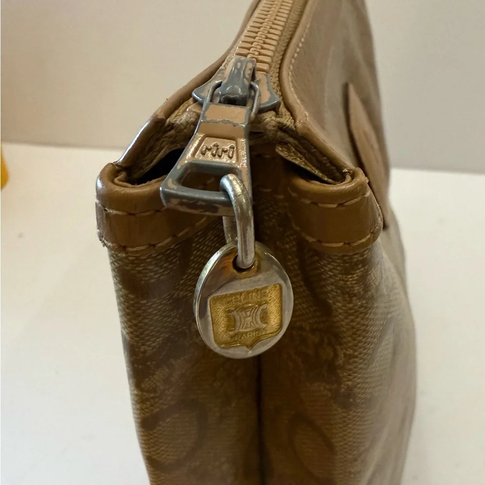VTG. Celine Macadam Authentic leather clutch bag, Italy